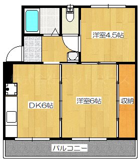ヴィラナリー三原 間取り図