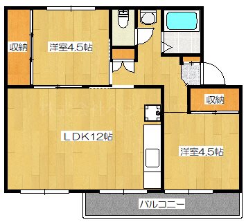 ヴィラナリー廿日市 間取り図