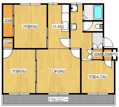 ヴィラナリー加東Ⅲ 間取り図