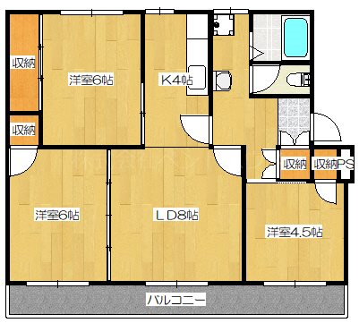 ヴィラナリー加東Ⅲ 間取り図