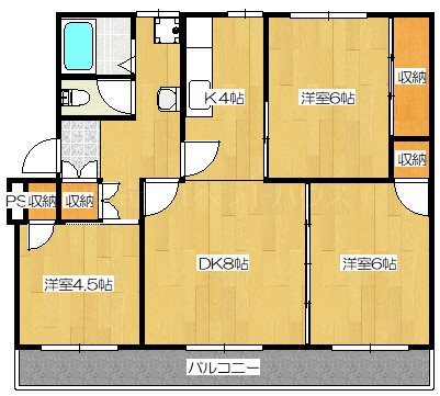 ヴィラナリー加東Ⅲ 間取り図