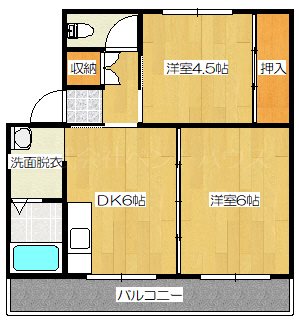 ヴィラナリー中間Ⅰ 間取り図