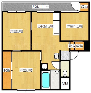 ヴィラナリー上越Ⅱ 間取り図