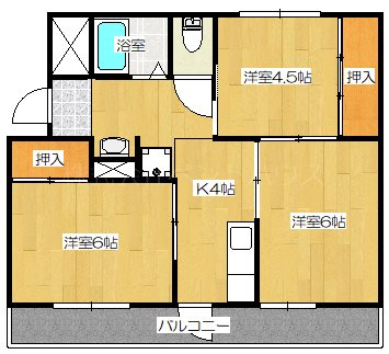 ヴィラナリー津 間取り図