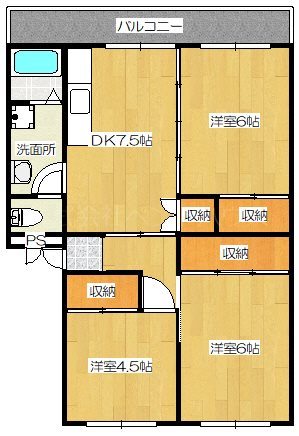 ヴィラナリー函館 間取り図