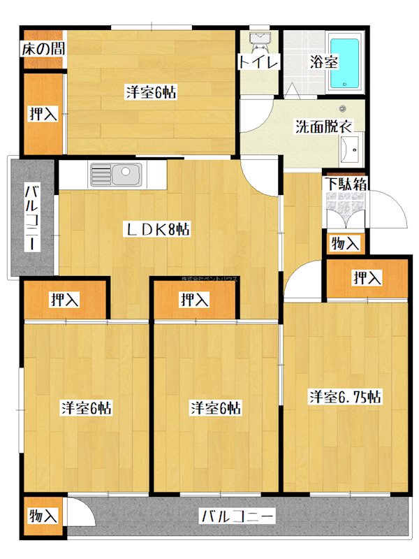 ヴィラナリー小倉南 間取り図