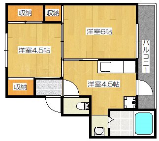 ヴィラナリー大和郡山 間取り図