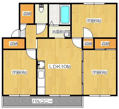ヴィラナリー芦別Ⅱ 間取り図
