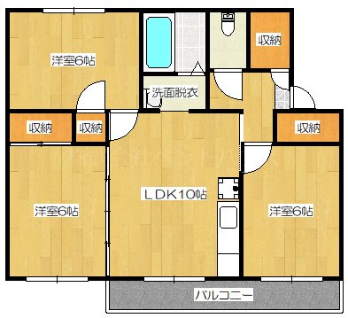 ヴィラナリー芦別Ⅱ 間取り図