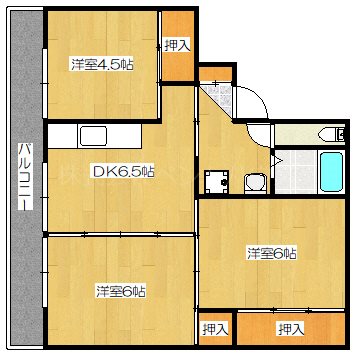 ヴィラナリー三良坂 間取り図