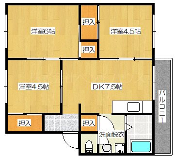 ヴィラナリー須波 間取り図