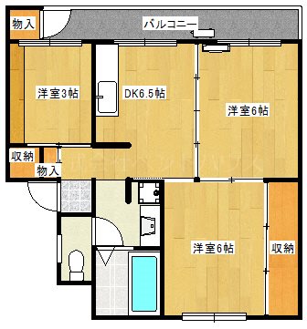 ヴィラナリー内野Ⅱ 間取り図