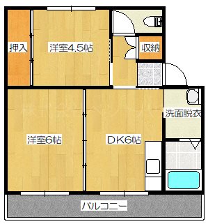 ヴィラナリー中間Ⅰ 間取り図