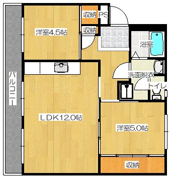 ヴィラナリー函館 間取り図