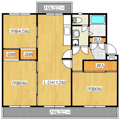 ヴィラナリー屋島 間取り図