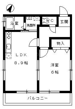 ハイツ泉 202号室 間取り