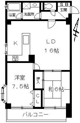 クレスト王子公園 間取り図