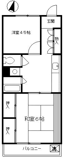 萩原ビル 107号室 間取り