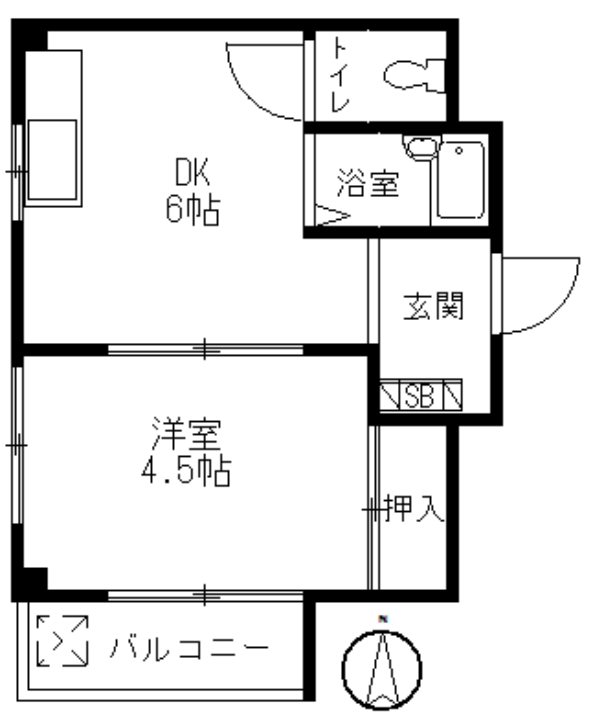 メゾン熊内橋 間取り図