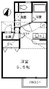 サンパティーク 202号室 間取り