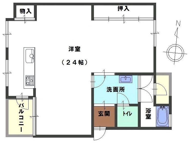 五位ノ池北ビル 間取り図