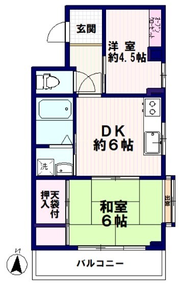 サンローゼ津田第１ 間取り