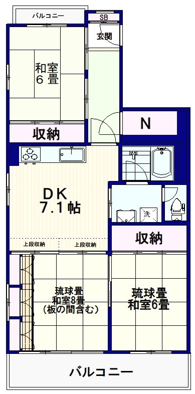 富士見ハイムＳ棟 間取り