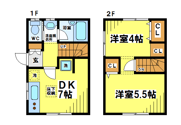 南烏山４丁目テラスハウス  間取り