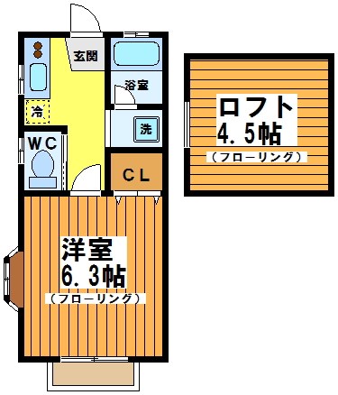 ガーデンパル C号室 間取り