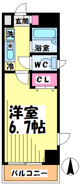 ツインコート調布　Ａ 間取り