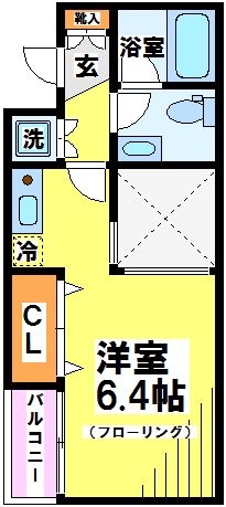 フレスコつつじヶ丘 203号室 間取り