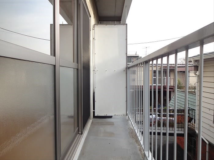 コーポラスエコー ベランダ