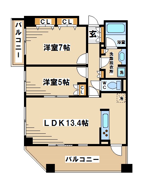 ドゥーエ芦花公園 間取り