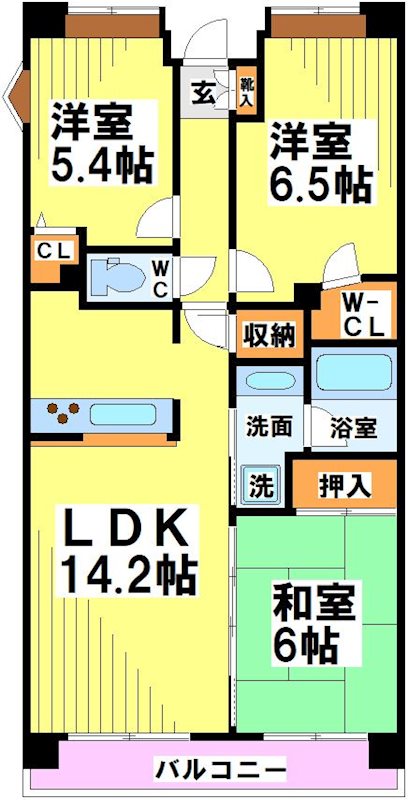 ランドコートつつじヶ丘 間取り