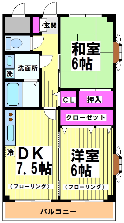 シャイニーヒル   間取り