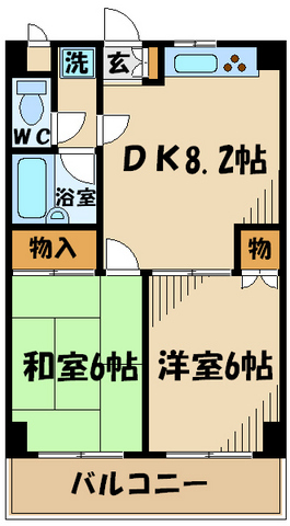 モアクレスト菊野台 303号室 間取り