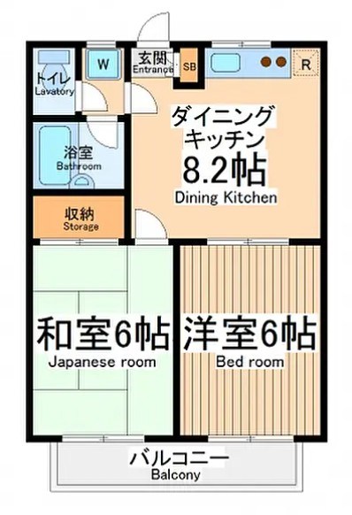 モアクレスト菊野台 303号室 間取り