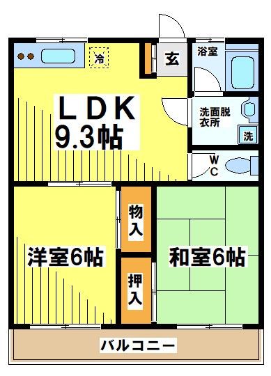 コーポ恩田 間取り