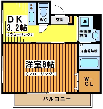 サンリビオン 305号室 間取り