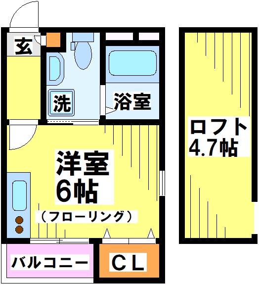 204号室 間取り