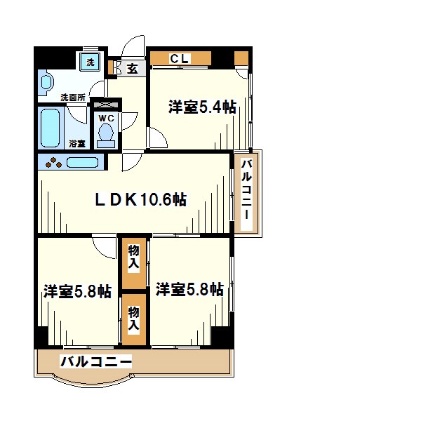 東京都世田谷区給田３丁目 間取り