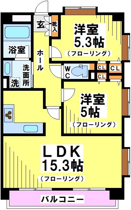 MOMOKI（モモキ） 601号室 間取り