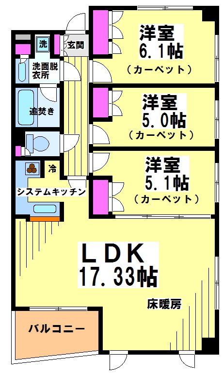 クラッサ調布 間取り