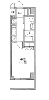 プラウドフラット仙川Ⅱ 207号室 間取り