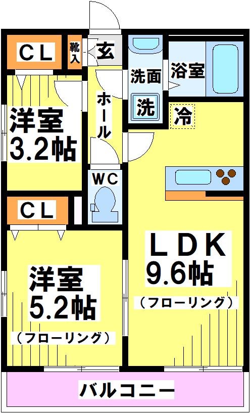 リブリ・国領 間取り