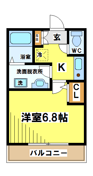 セジュール菊野台　　 間取り