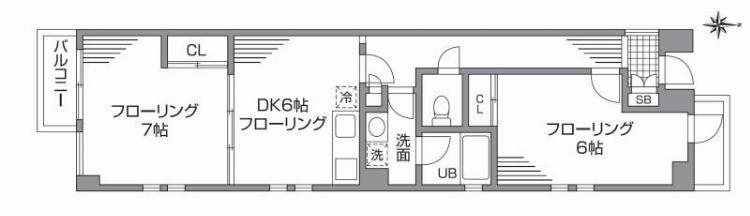 調布ふじ村ビル 間取り