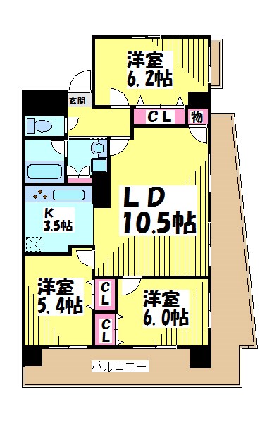 メルヴェーユ調布 間取り図