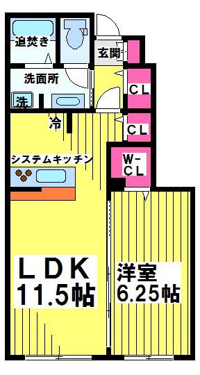 シャテニエ調布 間取り