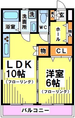 メゾン幸花(さちはな) 101号室 間取り